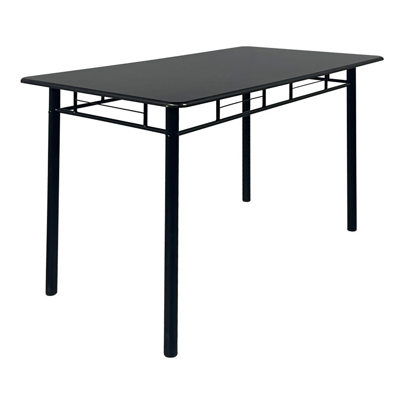 Τραπεζαρία Roza II Σετ 5 Τμχ MDF σε Μαύρη Απόχρωση με Μαύρα Μεταλλικά Πόδια 110x60x74