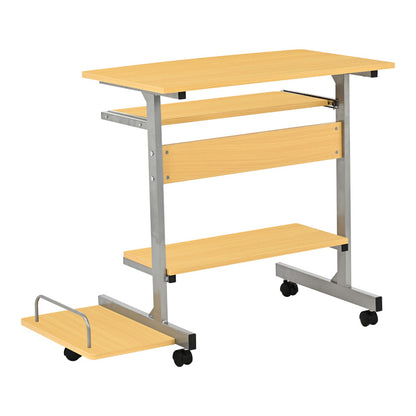 Γραφείο Υπολογιστή Veronce σε Φυσική Απόχρωση με Μεταλλικό Σκελετό 89x47x71