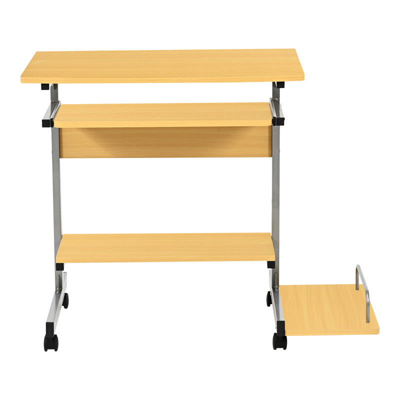 Γραφείο Υπολογιστή Veronce σε Φυσική Απόχρωση με Μεταλλικό Σκελετό 89x47x71