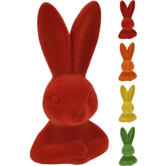 Λαγός Flocked 8.5x15.5εκ 4 Σχδ