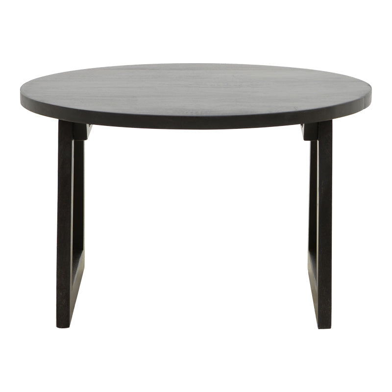 Τραπέζι Tamarind Ξύλο Mango-Φυσικό Rattan σε Μαύρη Απόχρωση Φ65x40