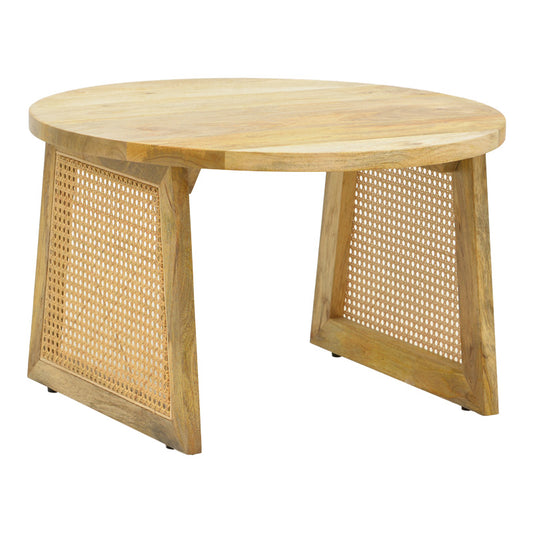 Τραπέζι Tamarind Ξύλο Mango-Φυσικό Rattan σε Φυσική Απόχρωση Φ65x40