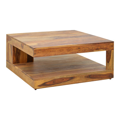 Τραπέζι Stolic Μασίφ Ξύλο Sheesham σε Καρυδί Απόχρωση 90x90x40