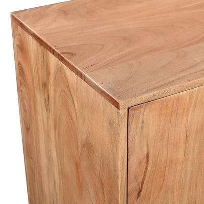 Μπουφές Leontina Μασίφ Ξύλο Ακακίας σε Φυσική Απόχρωση με Πόδι Μαύρο Μέταλλο 150x45x86