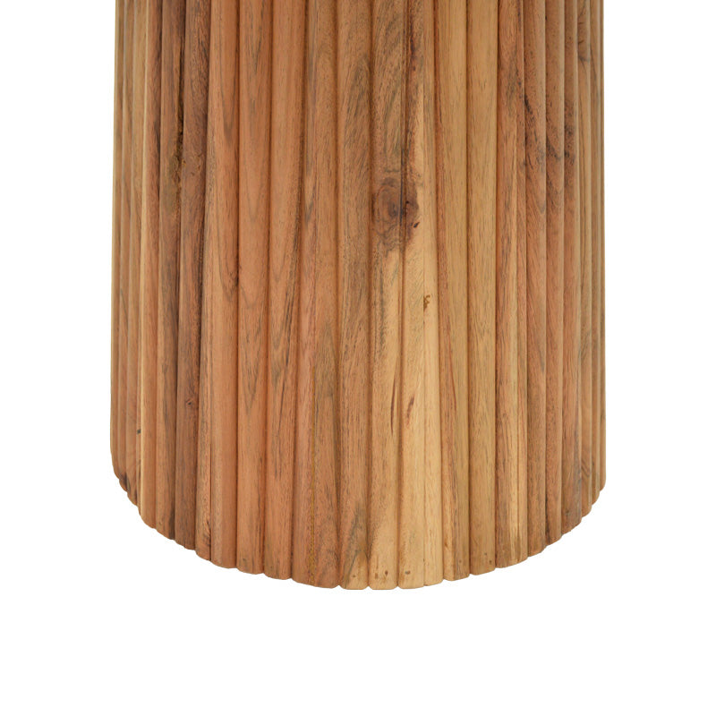 Τραπέζι Tully Μασίφ Ξύλο Ακακίας σε Καρυδί Απόχρωση Φ120x75