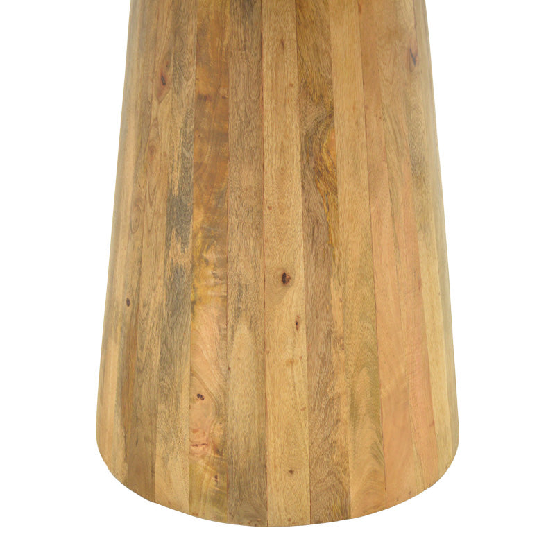 Τραπέζι Rahma I Μασίφ Ξύλο Mango 3εκ σε Φυσική Απόχρωση Φ120x77