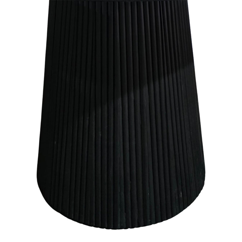 Τραπέζι Canicule Μασίφ Ξύλο Ακακίας σε Μαύρη Απόχρωση Φ120x75