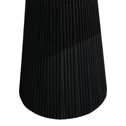 Τραπέζι Canicule Μασίφ Ξύλο Ακακίας σε Μαύρη Απόχρωση Φ120x75