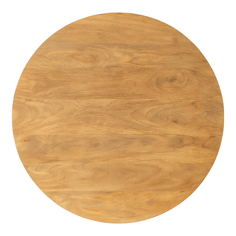 Τραπέζι Charmy Μασίφ Ξύλο Mango σε Φυσική Απόχρωση Φ130x76