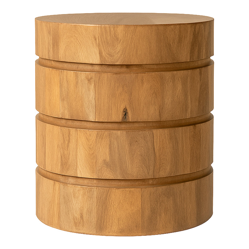 Τραπέζι Charmy Μασίφ Ξύλο Mango σε Φυσική Απόχρωση Φ130x76