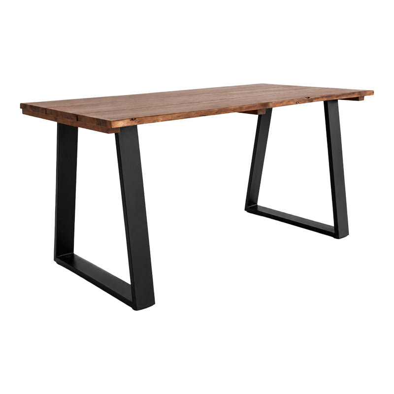 Miles Solid Acacia Wood Dining Table Walnut 200x100x76
