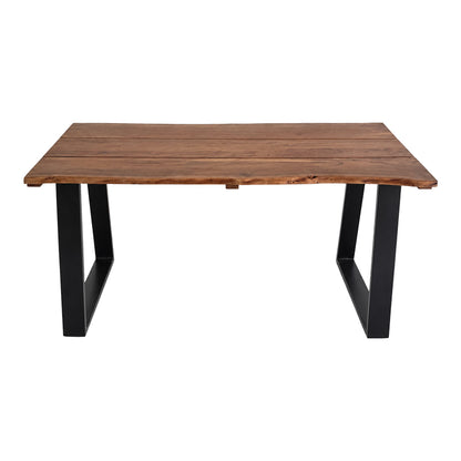 Miles Solid Acacia Wood Dining Table Walnut 200x100x76
