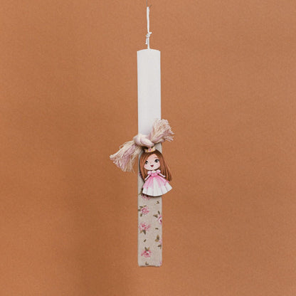 Λαμπάδα Στολισμένη “Κοριτσάκι” σε Συσκευασία Δώρου