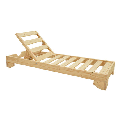 Ξαπλώστρα Fendy Ξύλο Ελάτου σε Φυσική Απόχρωση 71.5x200x24