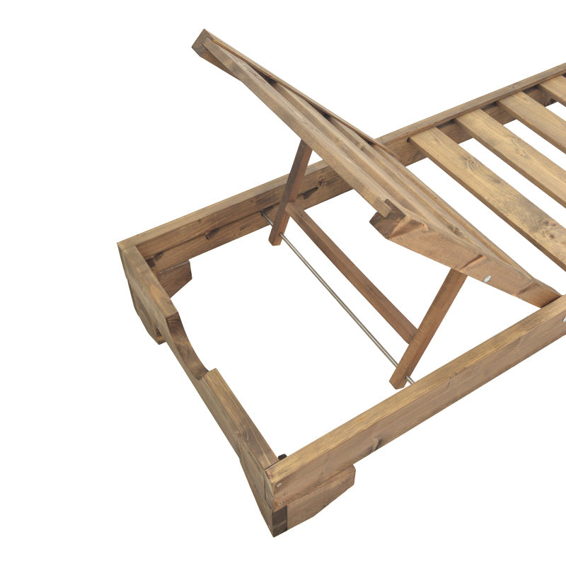 Ξαπλώστρα Fendy Ξύλο Ελάτου σε Καρυδί Απόχρωση 71.5x200x24