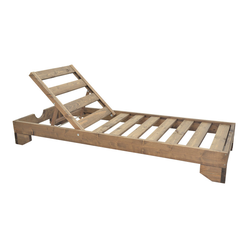 Ξαπλώστρα Fendy Ξύλο Ελάτου σε Καρυδί Απόχρωση 71.5x200x24