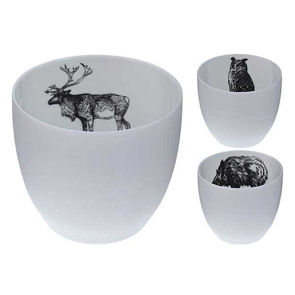 Κηροπήγιο Πορσελάνη 3 Σχδ 7εκ