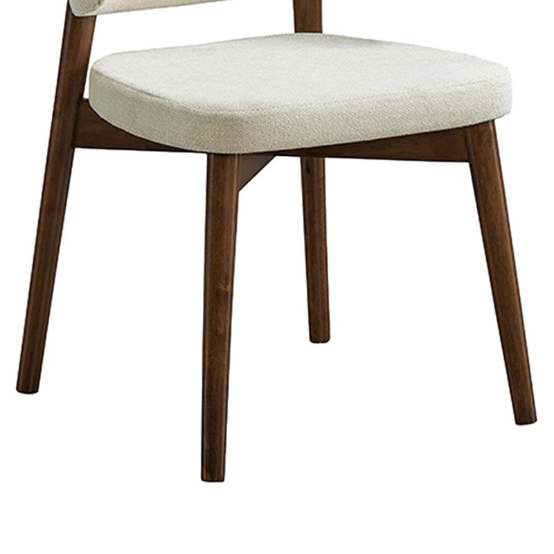 Καρέκλα Siena Rubberwood σε Καρυδί-Εκρού Απόχρωση 48x50x81