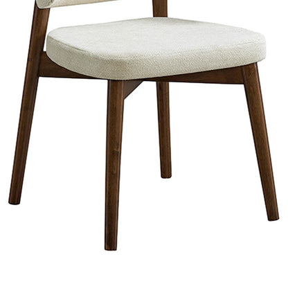 Καρέκλα Siena Rubberwood σε Καρυδί-Εκρού Απόχρωση 48x50x81