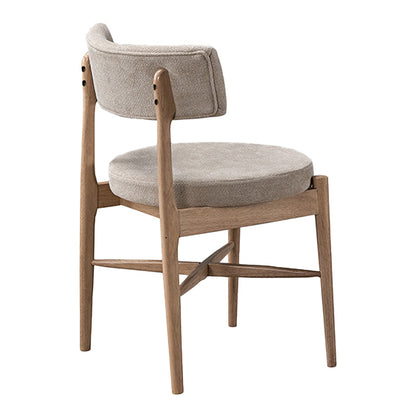 Καρέκλα Raudi Rubberwood σε Φυσική-Μπεζ Απόχρωση 45.5x45.5x81