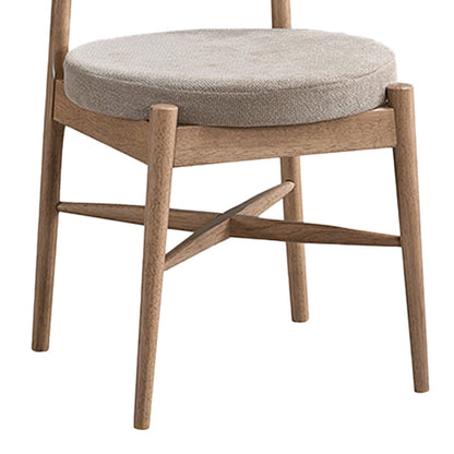 Καρέκλα Raudi Rubberwood σε Φυσική-Μπεζ Απόχρωση 45.5x45.5x81