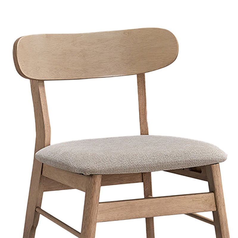 Καρέκλα Cairo Rubberwood σε Φυσική-Μπεζ Απόχρωση 47x47x76