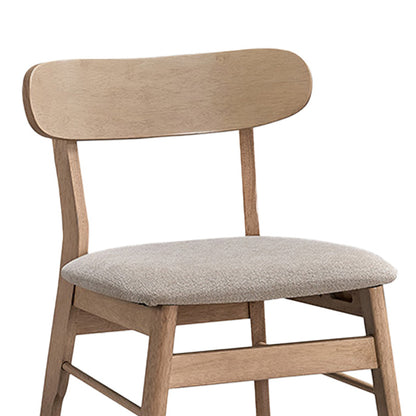 Καρέκλα Cairo Rubberwood σε Φυσική-Μπεζ Απόχρωση 47x47x76
