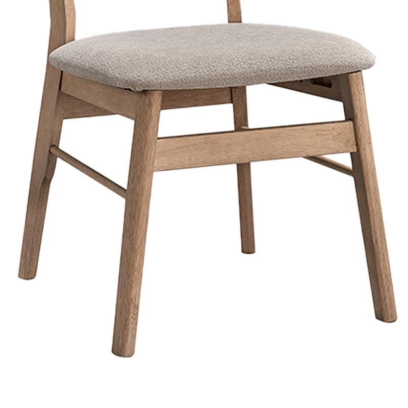 Καρέκλα Cairo Rubberwood σε Φυσική-Μπεζ Απόχρωση 47x47x76