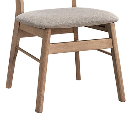 Καρέκλα Cairo Rubberwood σε Φυσική-Μπεζ Απόχρωση 47x47x76