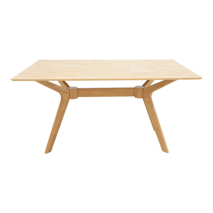 Τραπέζι Raffles Rubberwood με MDF σε Φυσική Απόχρωση 150x90x76