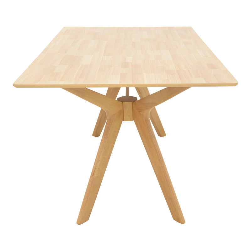 Τραπέζι Raffles Rubberwood με MDF σε Φυσική Απόχρωση 150x90x76