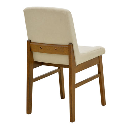 Chair Dalby Ecru Fabric Walnut Rubberwood 50x45x85.5