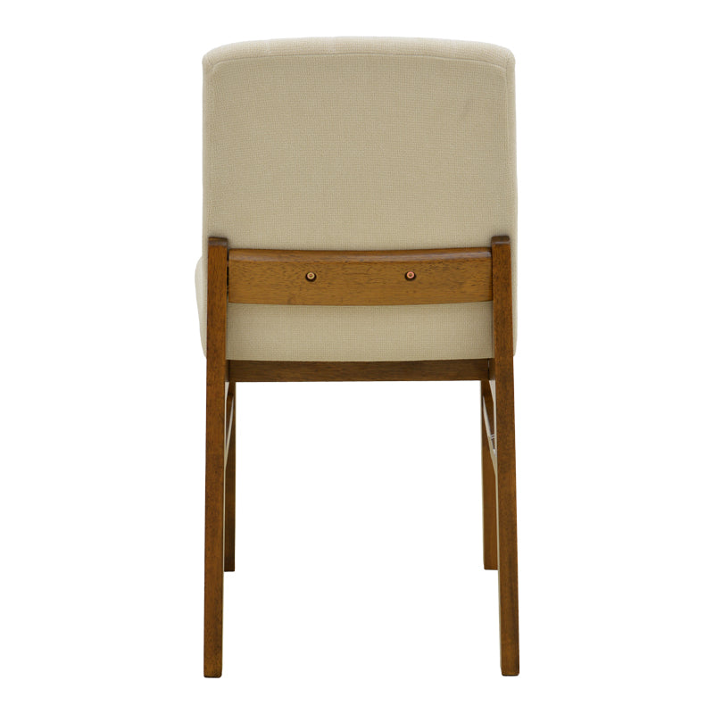 Chair Dalby Ecru Fabric Walnut Rubberwood 50x45x85.5