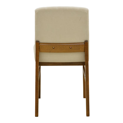 Chair Dalby Ecru Fabric Walnut Rubberwood 50x45x85.5