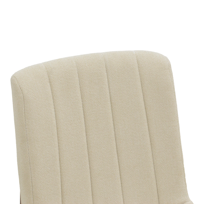 Chair Dalby Ecru Fabric Walnut Rubberwood 50x45x85.5