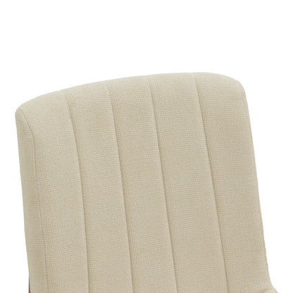 Chair Dalby Ecru Fabric Walnut Rubberwood 50x45x85.5