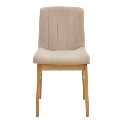 Chair Dalby Beige Fabric Sonoma Rubberwood 50x45x85.5