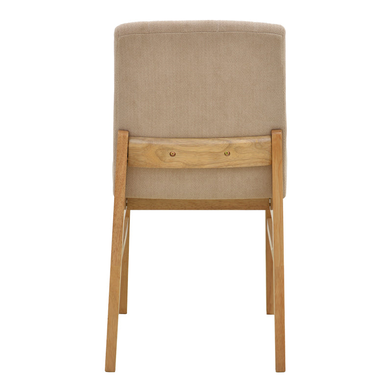 Chair Dalby Beige Fabric Sonoma Rubberwood 50x45x85.5
