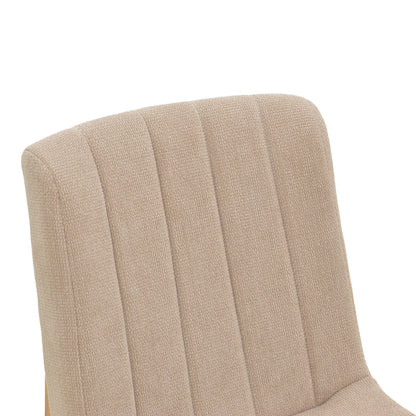 Chair Dalby Beige Fabric Sonoma Rubberwood 50x45x85.5