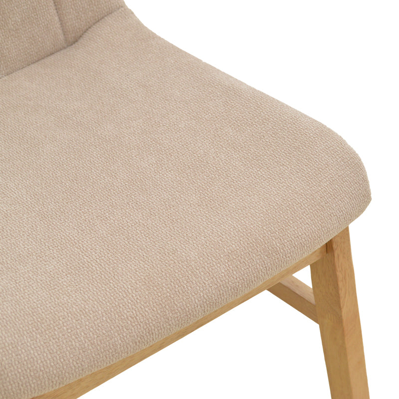 Chair Dalby Beige Fabric Sonoma Rubberwood 50x45x85.5