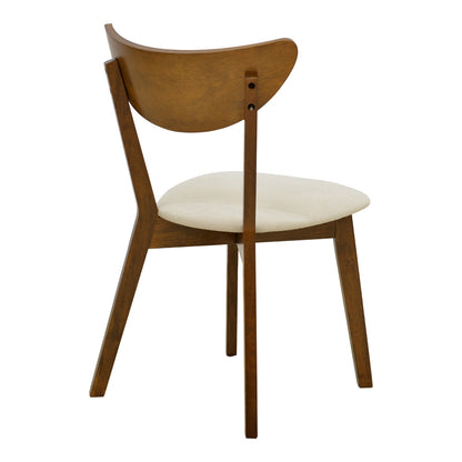 Chair Canon Walnut Rubberwood Ecru Fabric 43x52x83,5