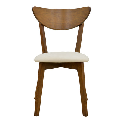Chair Canon Walnut Rubberwood Ecru Fabric 43x52x83,5