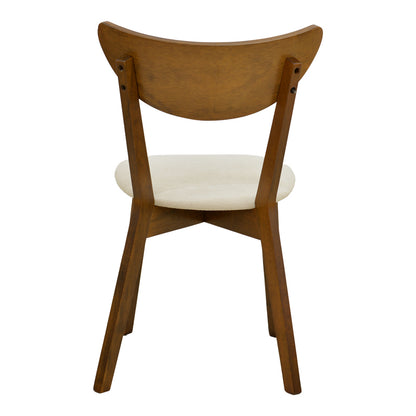 Chair Canon Walnut Rubberwood Ecru Fabric 43x52x83,5