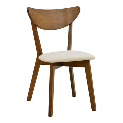 Chair Canon Walnut Rubberwood Ecru Fabric 43x52x83,5