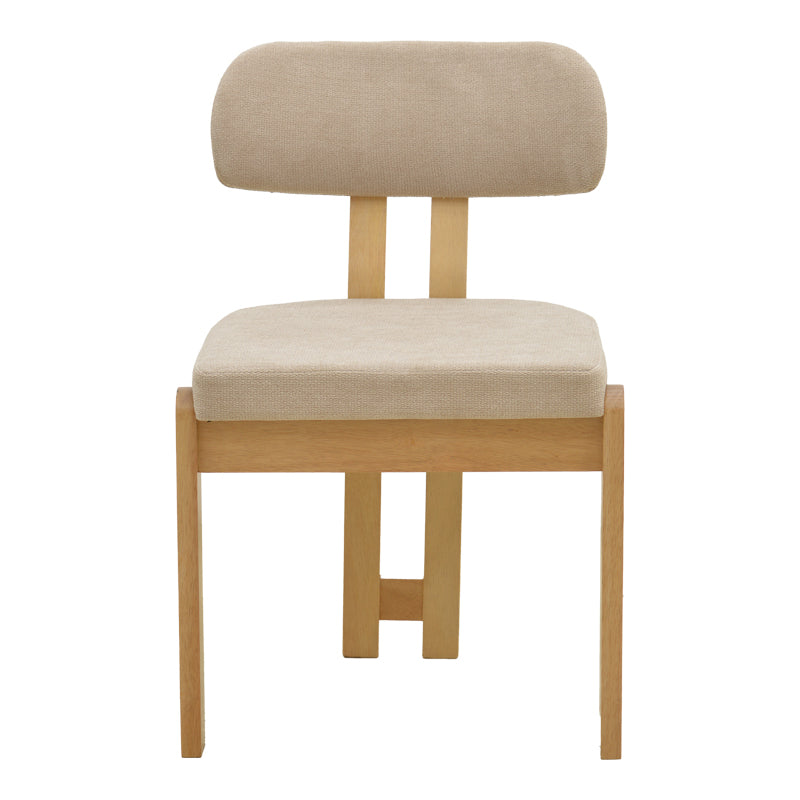 Καρέκλα Genoa Sonoma Rubberwood και Μπεζ Ύφασμα 50x43x82