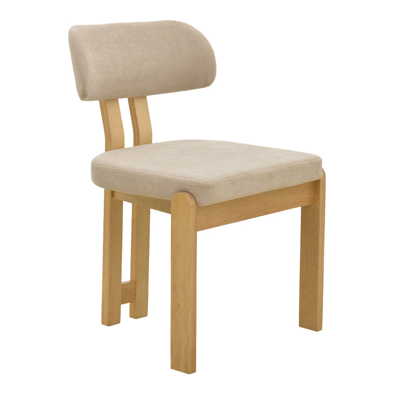 Καρέκλα Genoa Sonoma Rubberwood και Μπεζ Ύφασμα 50x43x82