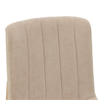 Σκαμπό Μπαρ Dalby Sonoma Rubberwood και Μπεζ Ύφασμα 50x45x102,5