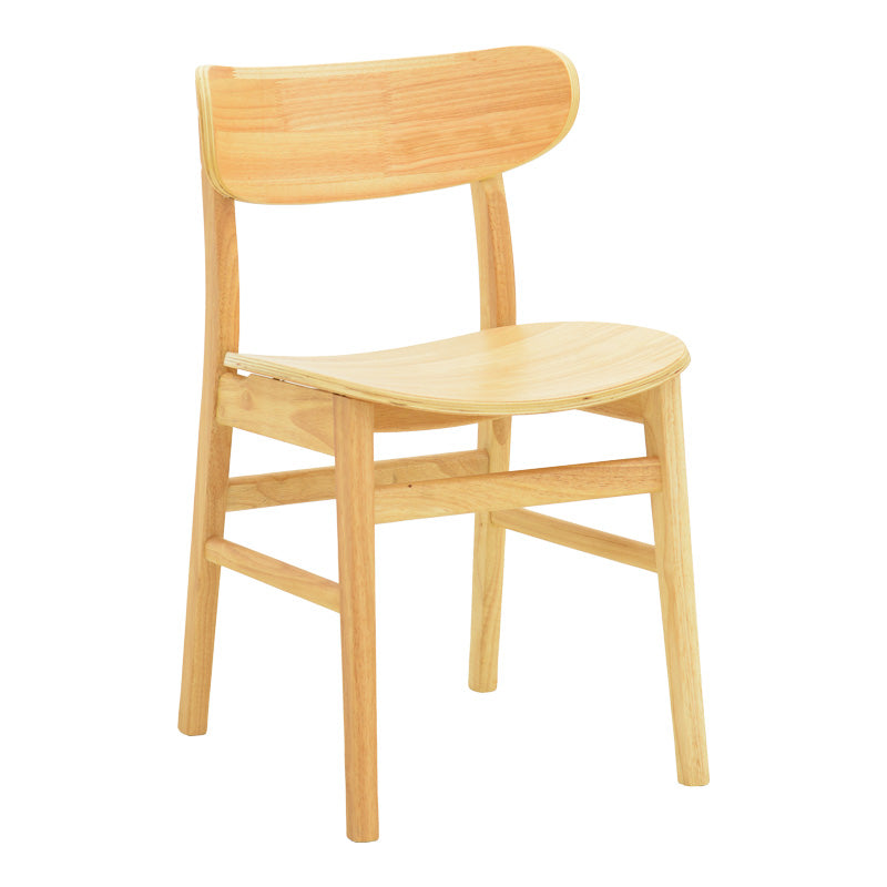 Καρέκλα Lumnia Rubberwood σε Φυσική Απόχρωση 46x50x76