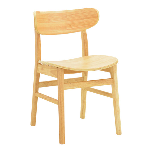 Καρέκλα Lumnia Rubberwood σε Φυσική Απόχρωση 46x50x76