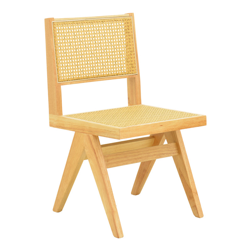 Καρέκλα Winslow Rubberwood-Rattan σε Φυσική Απόχρωση 46x58x80